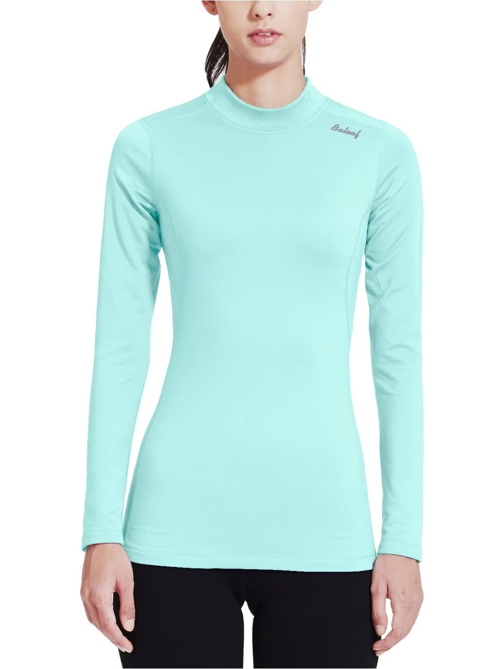 baleaf Thermal Shirts for Women Long Sleeve Fleece Tops Winter Running